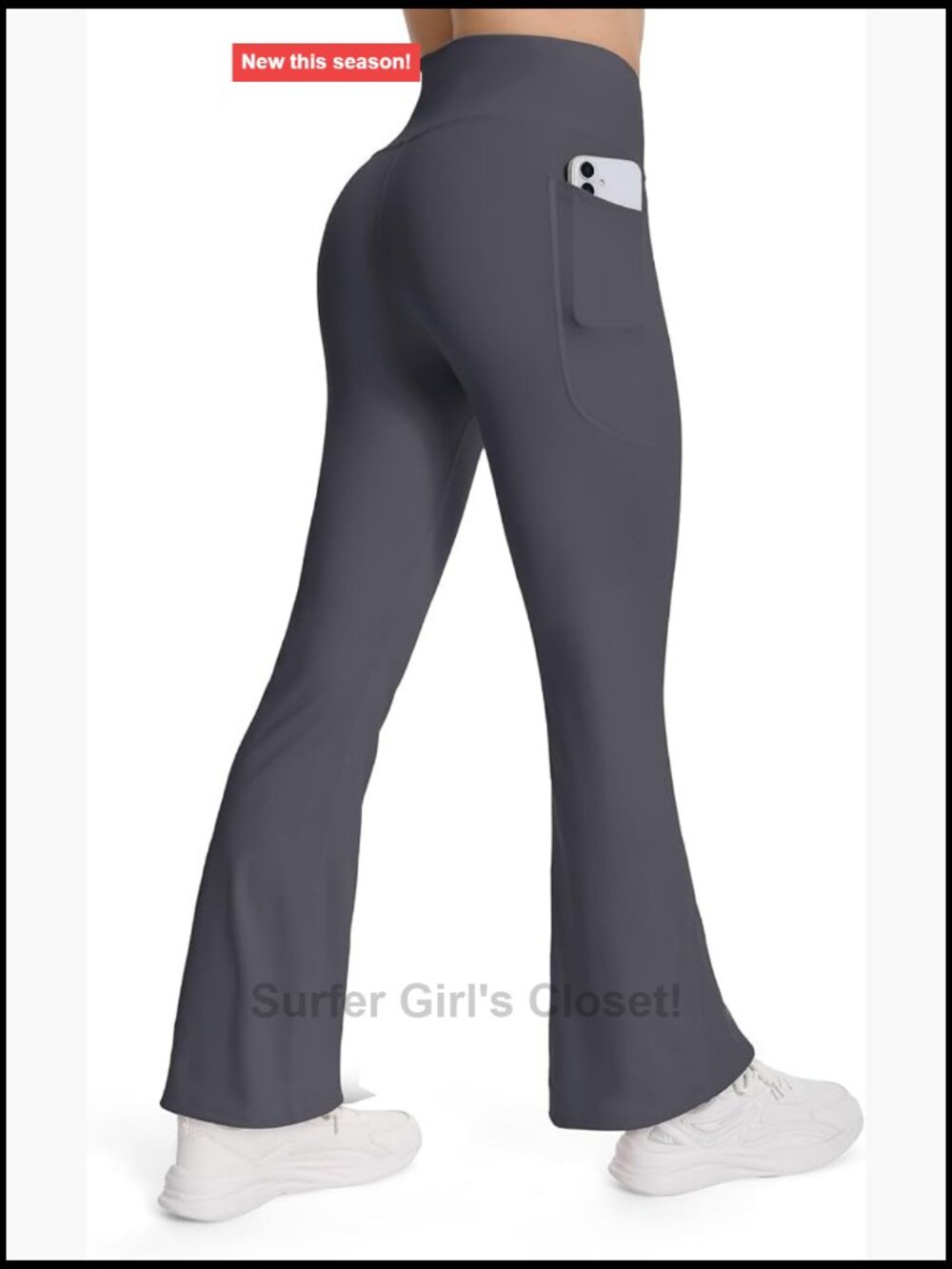 High Waist Yoga Pants with Pockets Flared Leggings